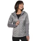 Women's Be Boundless Hooded Mixed-media Jacket, Size: Xxl, Grey (charcoal)