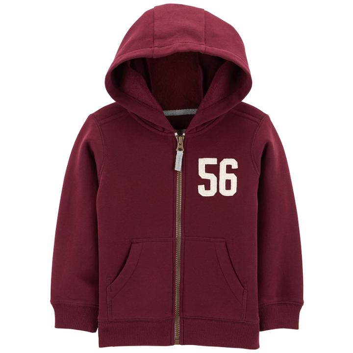Baby Boy Carter's 56 Zip Hoodie, Size: 6 Months, Red