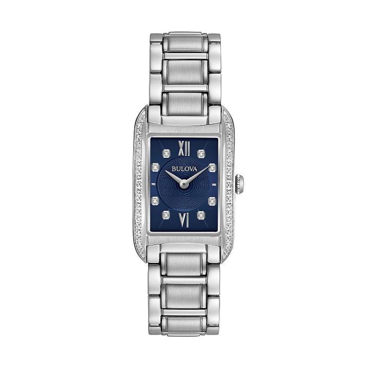 Bulova Women's Diamond Stainless Steel Watch - 96r211, Grey