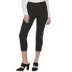 Women's Apt. 9&reg; Brynn Midrise Pull-on Capris, Size: 0, Black