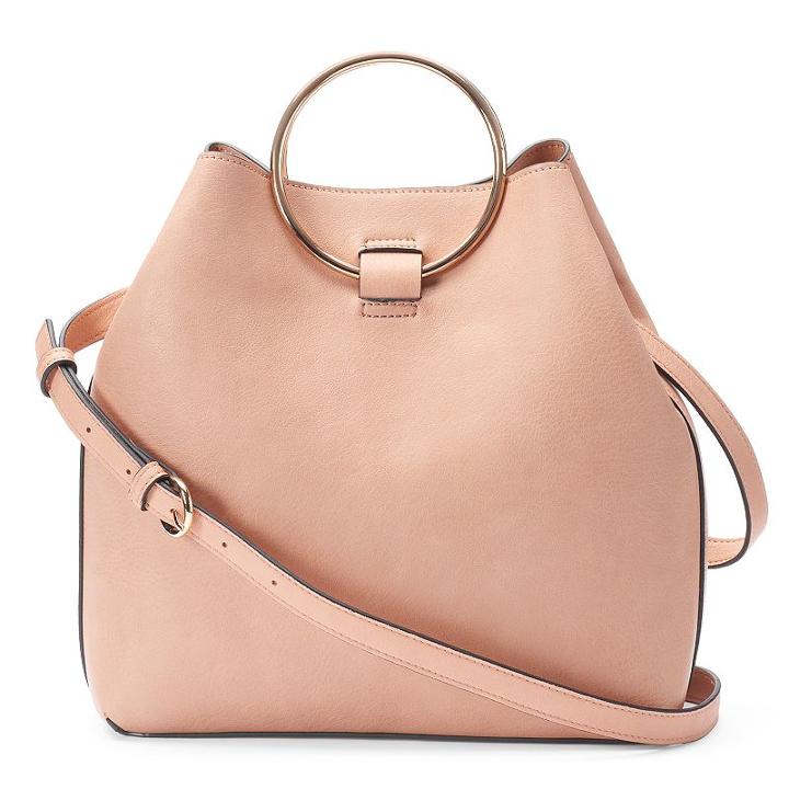 Lc Lauren Conrad Ring Large Bucket Bag, Women's, Med Pink