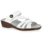 Easy Street Feature Women's Sandals, Size: Medium (6.5), White