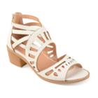 Journee Collection Dexy Women's High Heel Sandals, Size: Medium (11), White