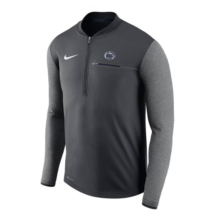 Men's Nike Penn State Nittany Lions Coach Pullover, Size: Small, Grey (anthracite)