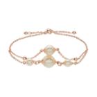 Lc Lauren Conrad Simulated Pearl Pull Tie Bracelet, Women's, White Oth