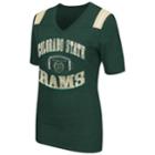 Women's Campus Heritage Colorado State Rams Distressed Artistic Tee, Size: Large, Dark Green