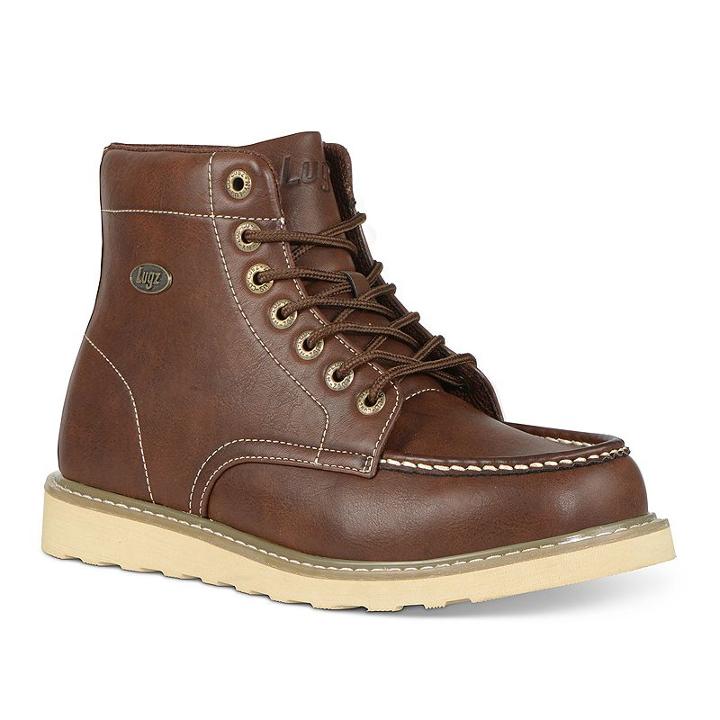 Lugz Roamer Hi Men's Moc-toe Boots, Size: 6.5, Dark Brown