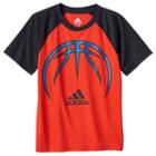 Boys 4-7x Adidas Climalite Colorblock Raglan Sport Tee, Boy's, Size: 5, Brt Red