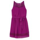 Girls 7-16 Iz Amy Byer Lace Inset Dress, Girl's, Size: 8, Lt Purple