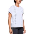 Women's Under Armour Lighter Longer Graphic Short Sleeve Tee, Size: Xs, White
