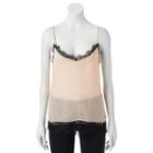 Juniors' Heartsoul Lace Trim Camisole, Girl's, Size: Small, Pink Other