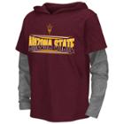 Boys 8-20 Campus Heritage Arizona State Sun Devils Patrol Mock-layer Tee, Size: S(8/10), Dark Red