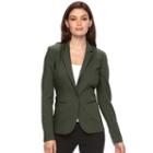 Women's Apt. 9&reg; Torie Blazer, Size: 14, Dark Green