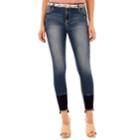 Juniors' Wallflower Belted Curvy Bling Skinny Jeans, Teens, Size: 7, Grey Other
