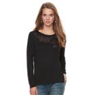 Petite Apt. 9&reg; Embellished Tee, Women's, Size: Xl Petite, Black