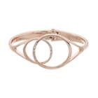 Simply Vera Vera Wang Circle Hinged Cuff Bracelet, Women's, Pink