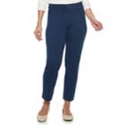 Women's Cathy Daniels Pull-on Ankle Jeans, Size: Small, Dark Blue