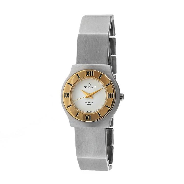 Peugeot Women's Two Tone Watch - 729wt, Grey