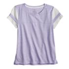 Girls 7-16 & Plus Size So&reg; Basic Varsity Tee, Size: 18 1/2, Lt Purple
