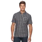 Men's Vans Grindle Plaid Button-down Shirt, Size: Large, Med Grey