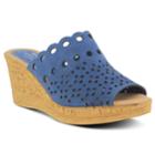 Spring Step Nava Women's Wedge Sandals, Size: 38, Blue
