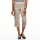 Petite Dana Buchman Millennium Pull-on Capris, Women's, Size: Xl Petite, Med Beige