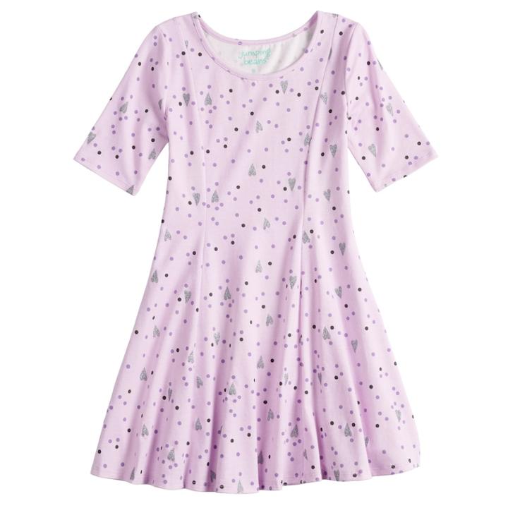 Girls 4-10 Jumping Beans&reg; Princess Seam Dress, Size: 8, Lt Purple