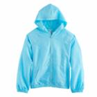 Girls 7-16 So&reg; Mesh Zip Hoodie, Size: 16, Turquoise/blue (turq/aqua)