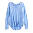 Girls 7-16 Mudd&reg; Cage Tee, Size: 12, Blue (navy)