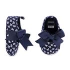 Baby Girl Carter's Bow Floral Mary Jane Crib Shoes, Size: 6-9 Months, Multicolor