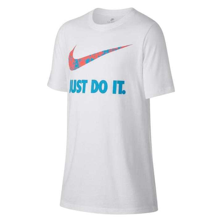 Boys 8-20 Nike Dri-fit Splatter Swoosh Tee, Size: Small, White