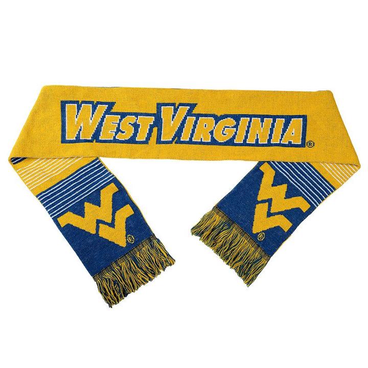 Forever Collectibles, Adult West Virginia Mountaineers Reversible Scarf, Blue