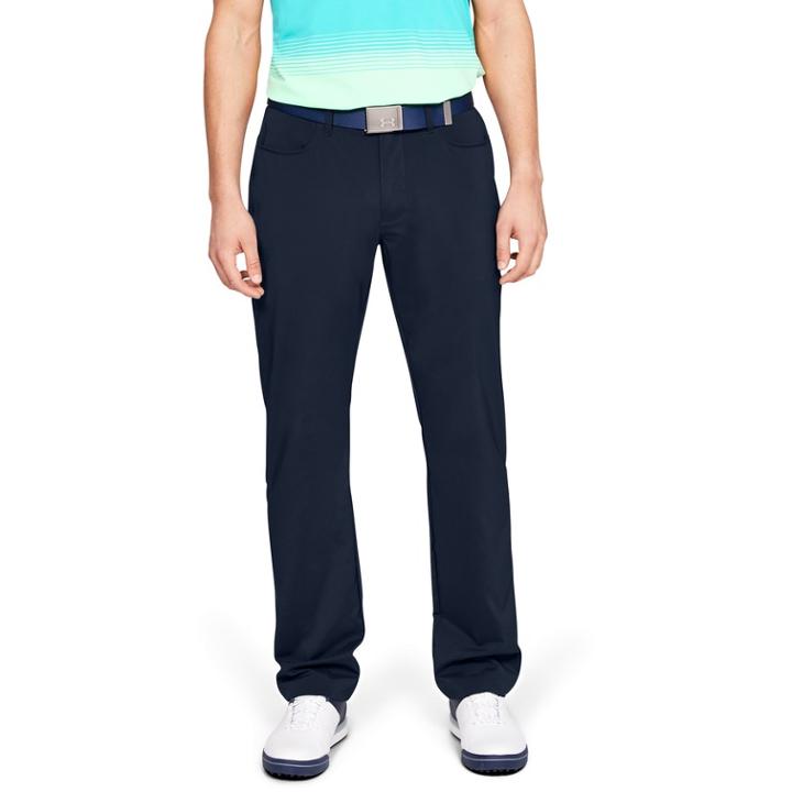 Men's Under Armour Tech Straight-fit Performance Golf Pants, Size: 40x32, Dark Blue