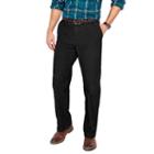 Men's Croft & Barrow&reg; Flat-front Corduroy Pants, Size: 38x36, Black