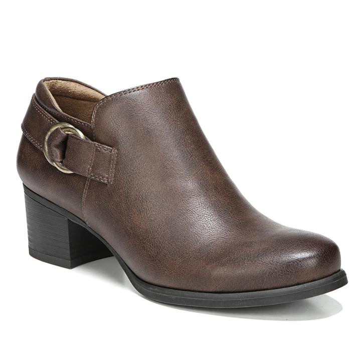 Naturalsoul By Naturalizer Sandi Women's Ankle Boots, Size: 7.5 Wide, Brown