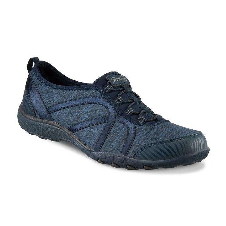 Skechers Relaxed Fit Breathe Easy Fortune Women's Slip-on Shoes, Girl's, Size: 6, Blue (navy)