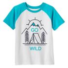 Boys 4-10 Jumping Beans&reg; Raglan Go Wild Tee, Boy's, Size: 4, White