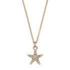 Starfish Pendant Necklace, Women's, Gold