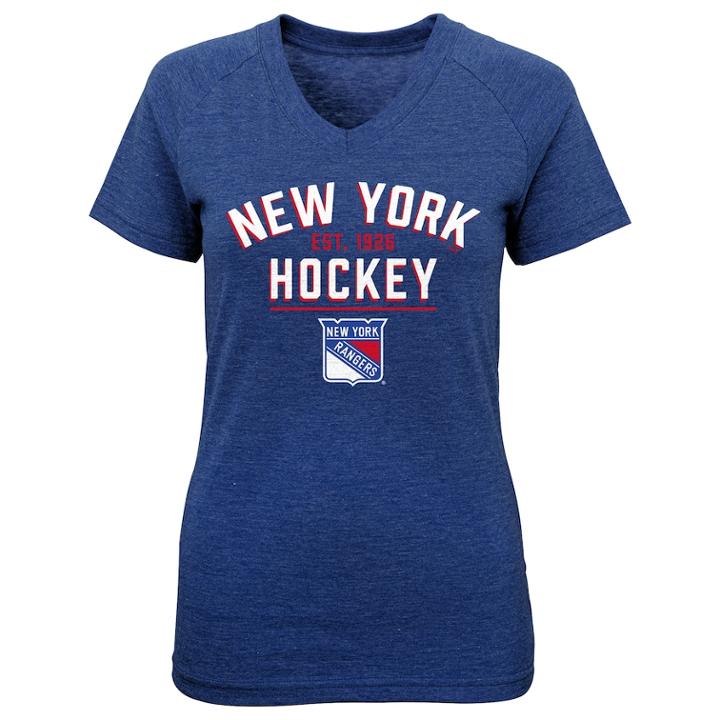 Girls 7-16 New York Rangers Flawless Tee, Size: Xl 16, Blue