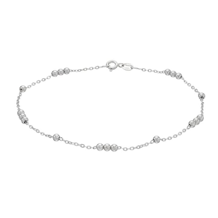 Sterling Summer Sterling Silver Bead Station Anklet, Women's, Size: 9