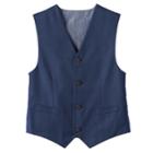Boys Chaps Fine Tick Vest, Size: 18-20, Dark Blue