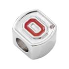 Logoart Ohio State Buckeyes Sterling Silver Bead, Women's, Red