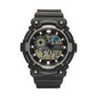 Casio Men's Analog-digital World Time Watch - Aeq200w-1av, Black