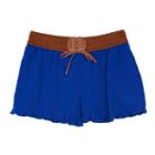 Girls 7-16 Iz Amy Byer Ruffled Challis Shorts, Girl's, Size: Small, Brt Blue