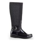 Henry Ferrera Gatsby Women's Water-resistant Zipper Rain Boots, Size: 7, Black