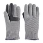 Women's Isotoner Knit Smartouch Smartdri Tech Gloves, Grey