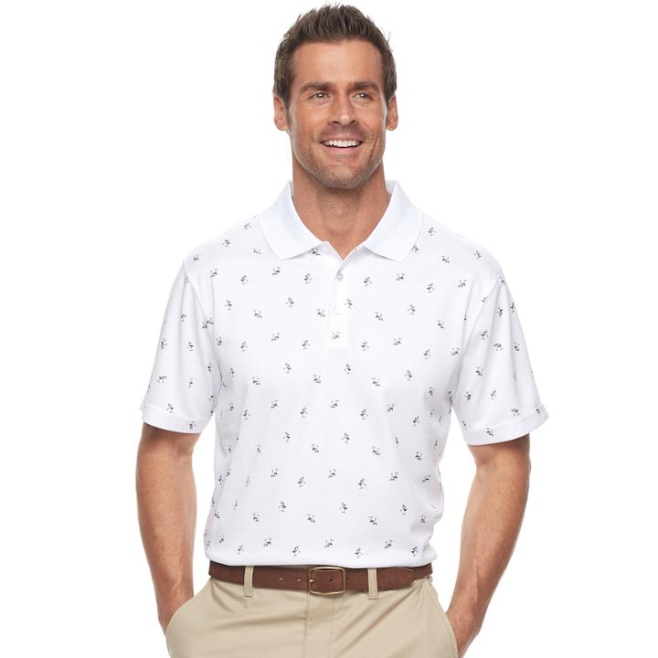 Men's Haggar&reg; Regular-fit Performance Polo, Size: Medium, White