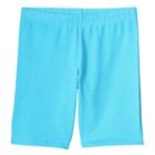 Girls 7-16 & Plus Size So&reg; Solid Midi Bike Shorts, Girl's, Size: 12, Turquoise/blue (turq/aqua)