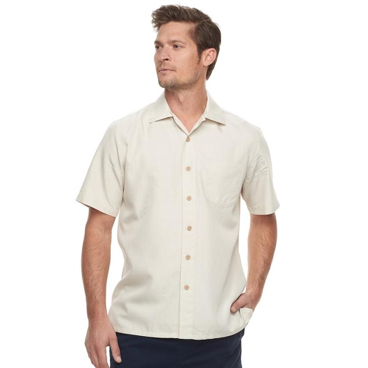 Men's Batik Bay Regular-fit Microfiber Button-down Shirt, Size: Medium, Purple