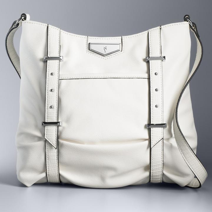 Simply Vera Vera Wang Gila Crossbody Bag, Women's, White